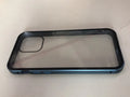 Clamshell anti-spy phone case in six colours showing tempered glass construction for iPhone privacy protection