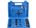 Automatic transmission oil refuelling kit with thirteen fittings and wave box connector