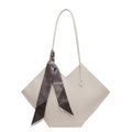 Women's fashion PU leather shoulder bag in eight colours with sandwich pocket design and 43cm width