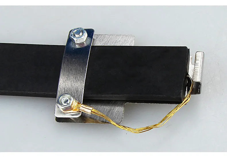 Black car electrostatic grounding belt with rubber casing and copper wire, 370mm long
