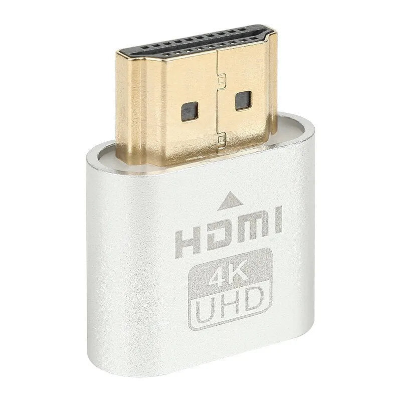 HDMI graphics card dummy plug with virtual display function in multiple metal interface colours