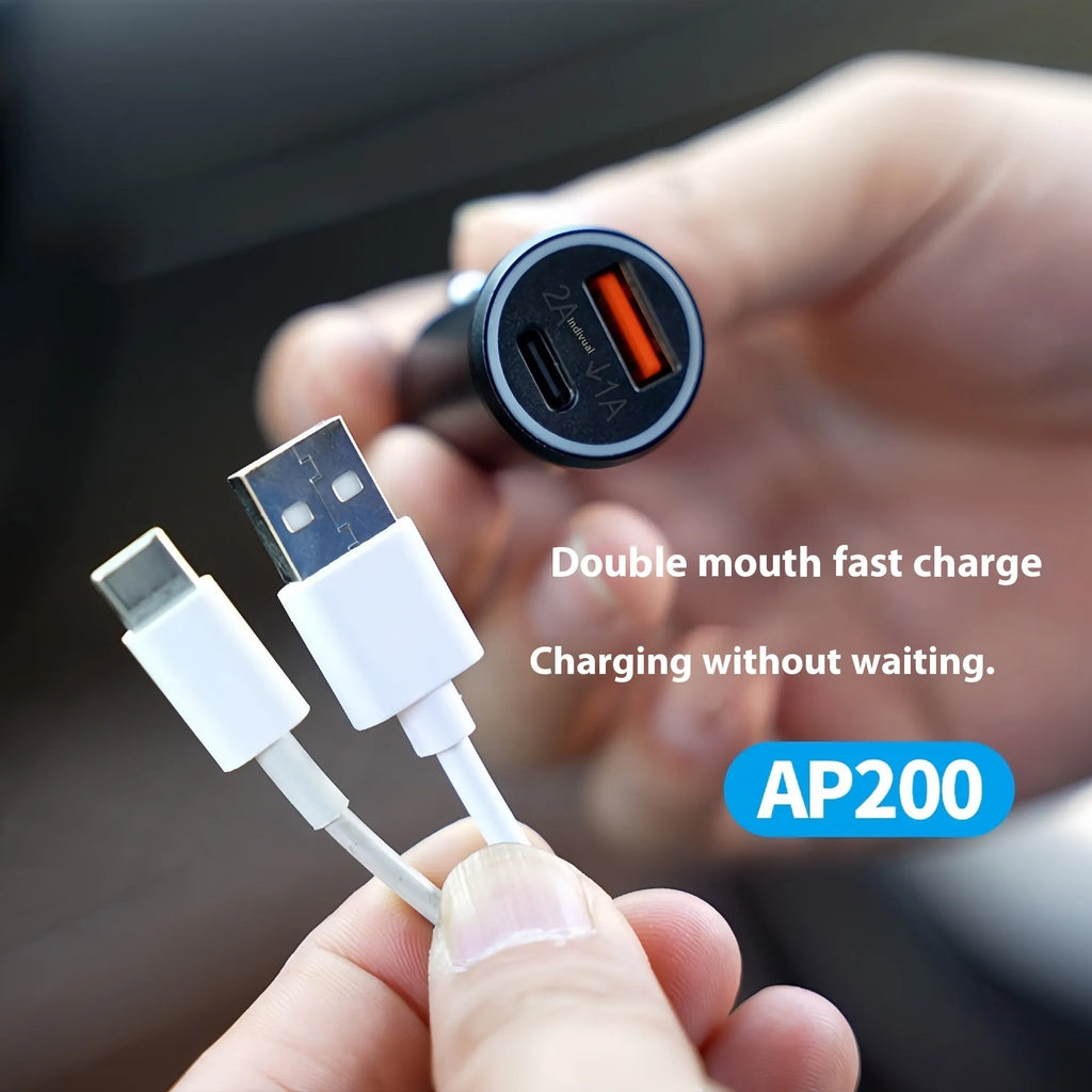 Black car charger GPS locator tracking device for vehicle security with ABS plastic housing