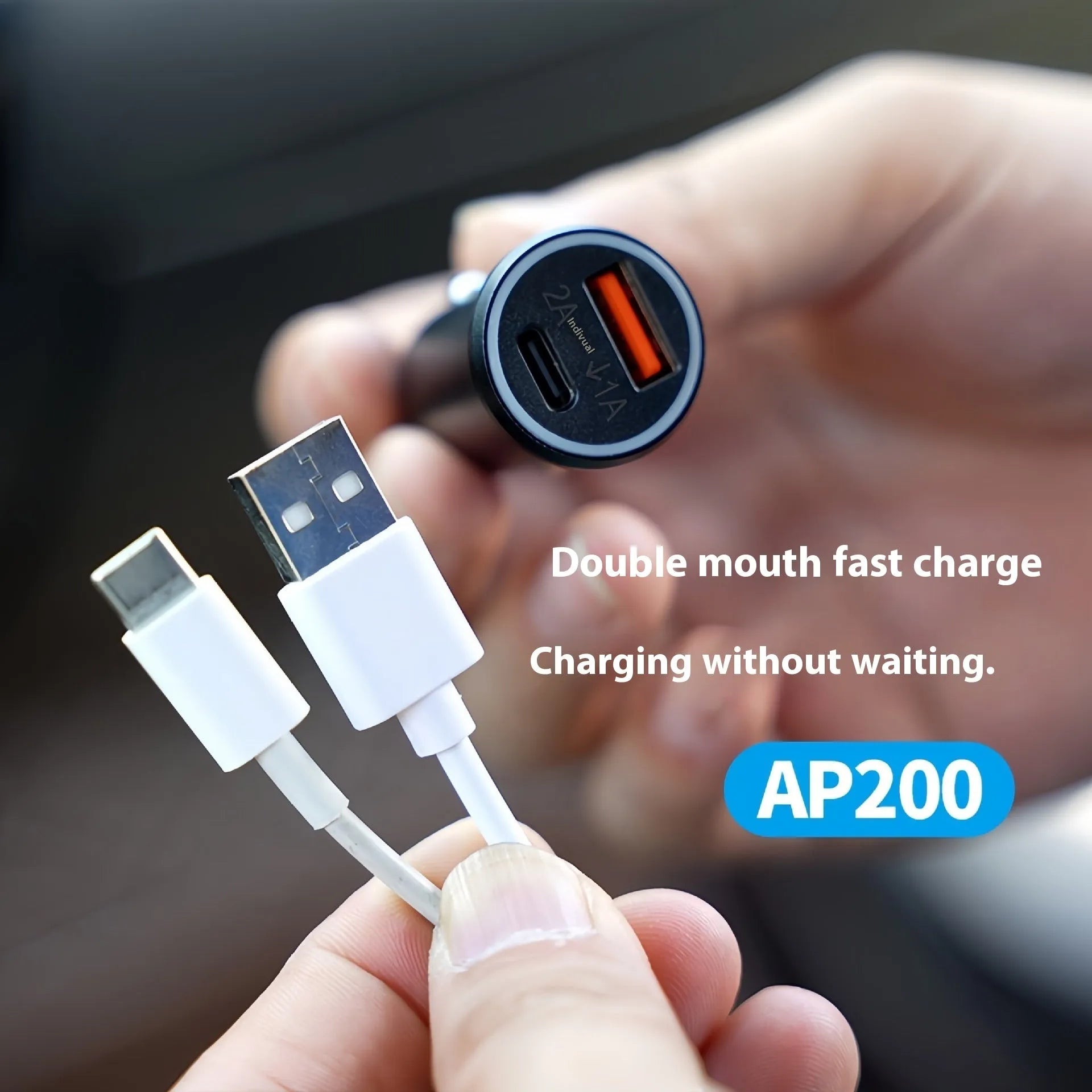 Black car charger GPS locator tracking device for vehicle security with ABS plastic housing