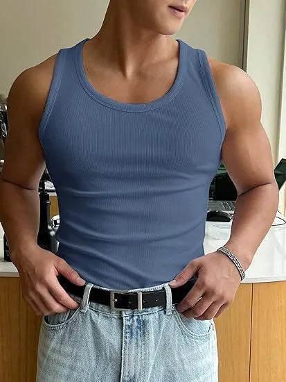 Men's tight fit polyester sports t-shirt with wool lining, shown in multiple colour options.