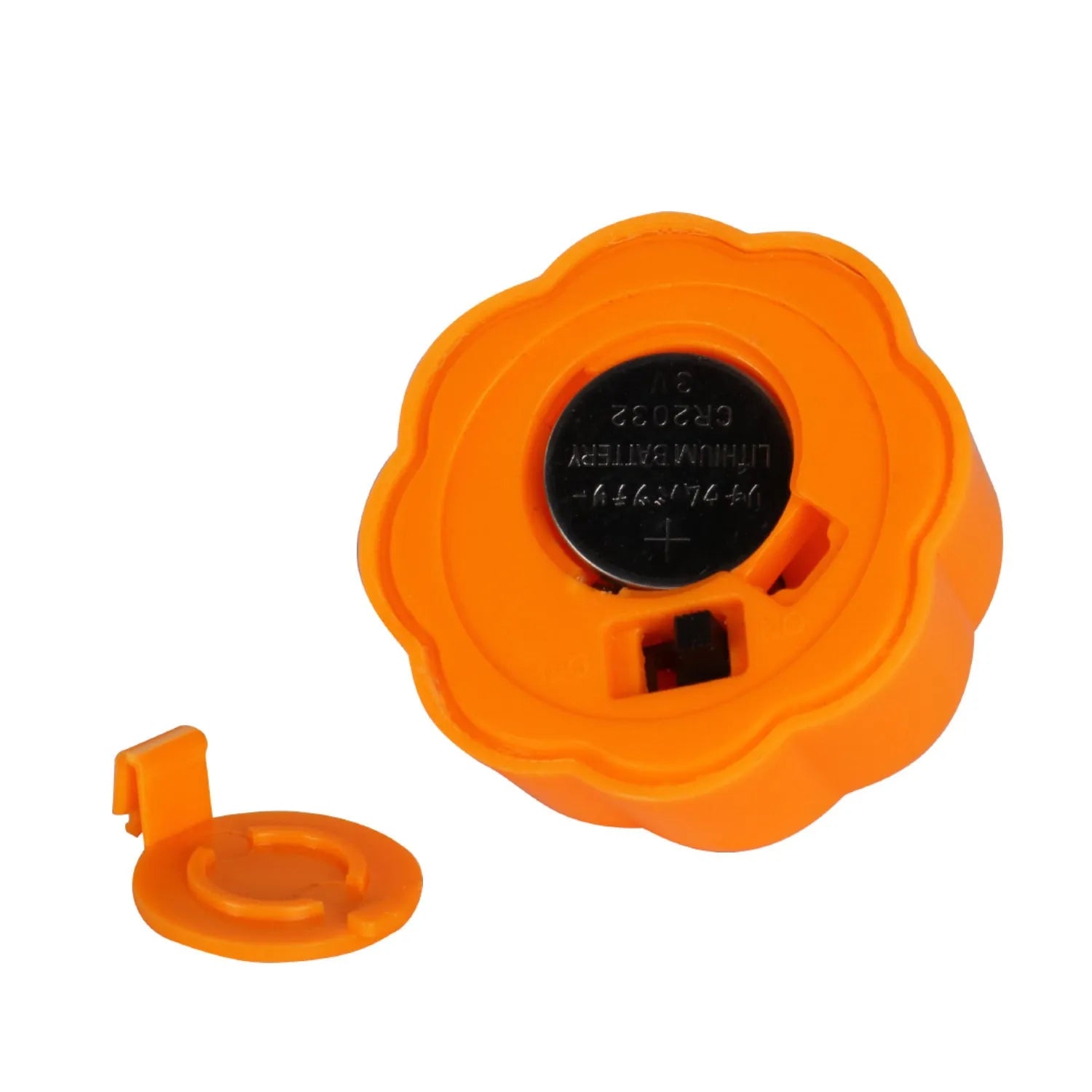 Yellow LED pumpkin light 4.9 cm Christmas decoration electronic candle 12-pack on table