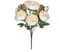 Artificial silk peony bouquet in champagne colour for wedding and home decoration