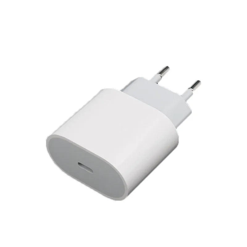 PD20W mobile phone charger with USB port in US or European colour variant