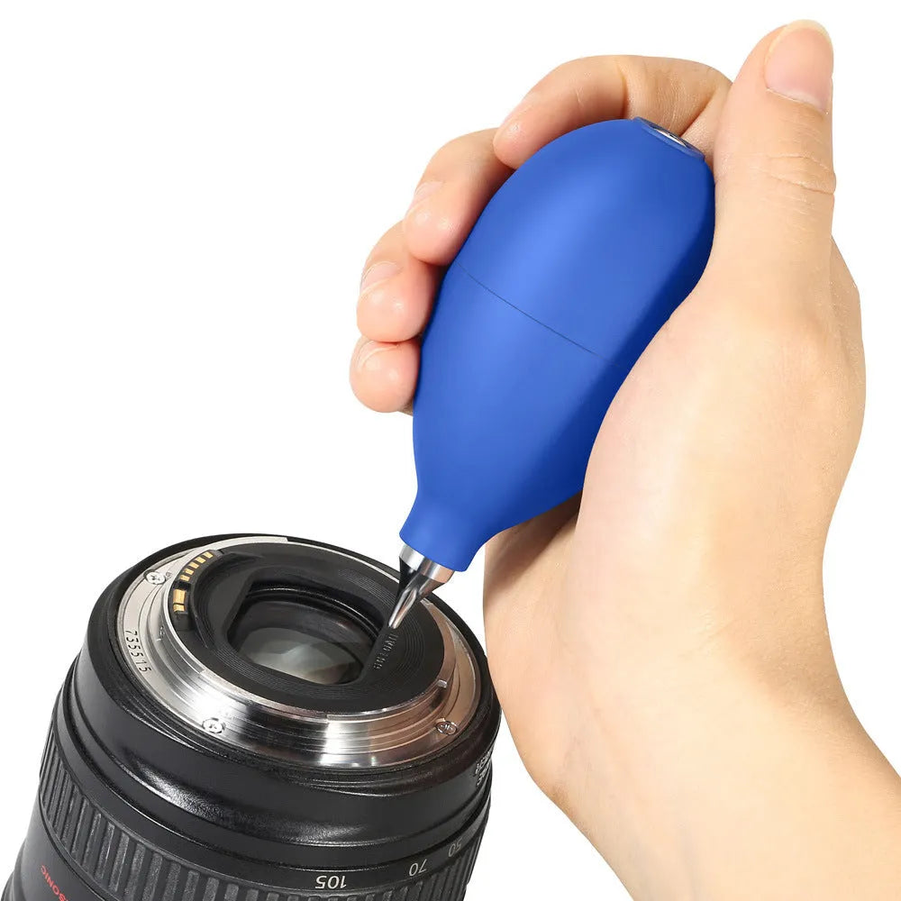 Blue rubber dust removal ball for cleaning camera lenses and mobile phones