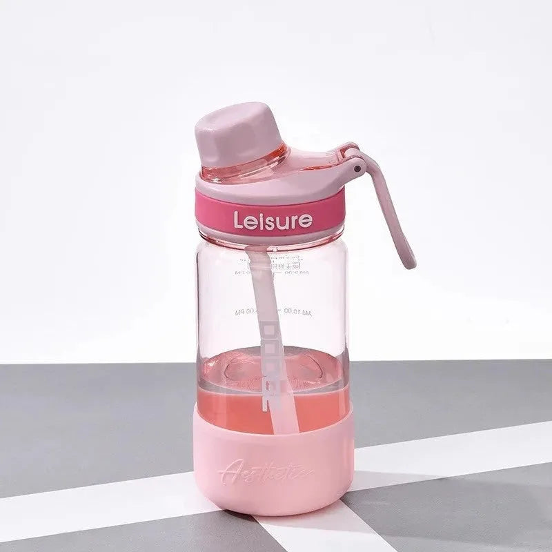 Plastic heat-resistant drinking cup in grey green pink colours with 520ml 780ml 1000ml capacity options