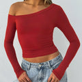 Women's long sleeve knitted cardigan with cross shoulder detail in solid colour, slim fit viscose blend pullover top