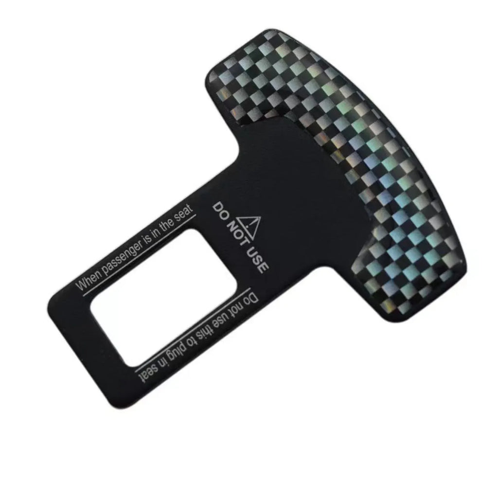 Aluminium alloy bottle opener key chain with lock tongue buckle in frosted carbon fibre finish