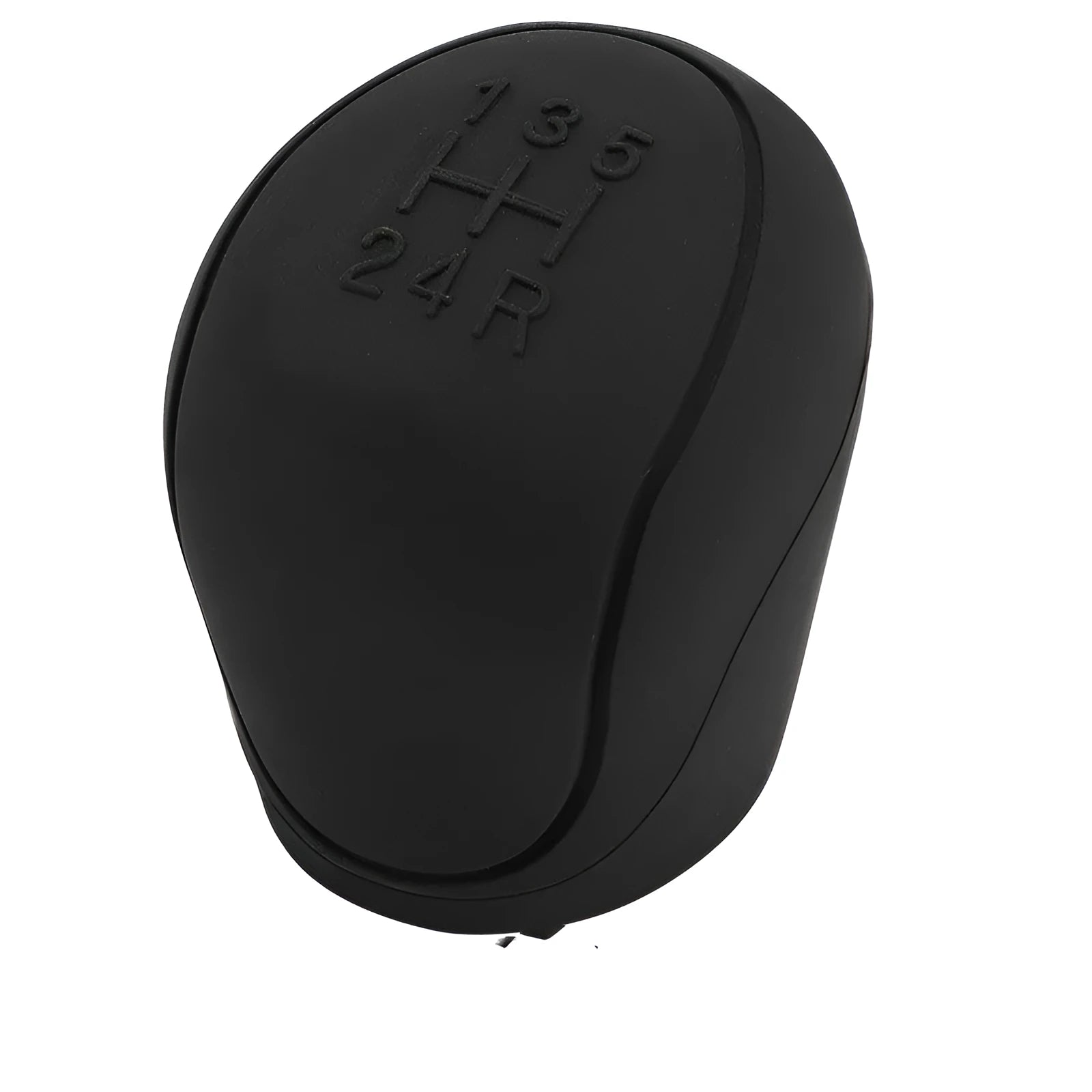 Universal silicone car gear cover in black with non-slip textured surface for driving