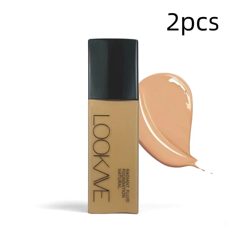 LOOKAVE Matte Liquid Foundation bottle in Ivory White shade, 21c net content.