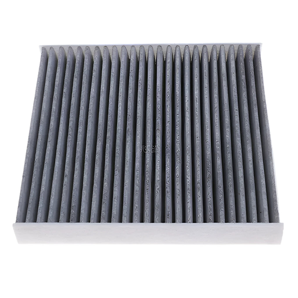 Grey grid-style car air conditioning filter element measuring 215x210x30mm for Geely vehicles