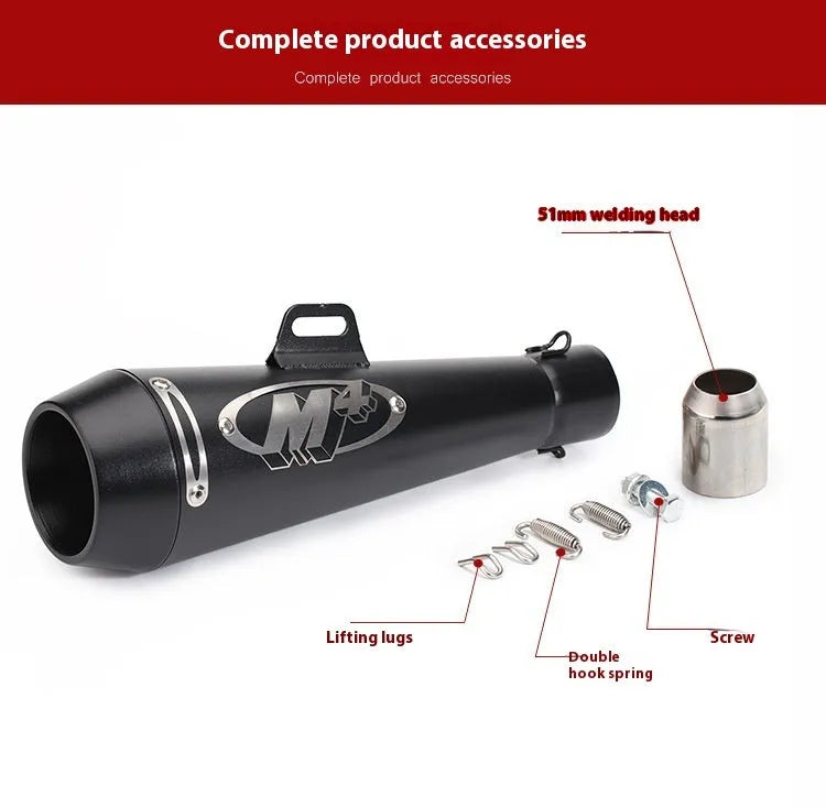 Universal M4 motorcycle exhaust pipe in multiple specification options