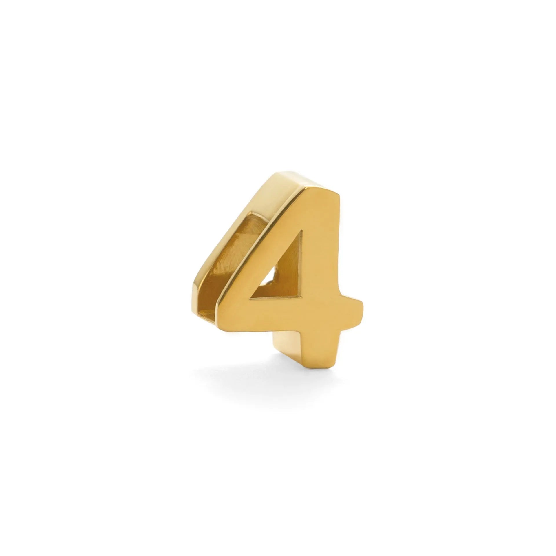 Titanium steel number and letter necklace with gold electroplated finish on grinding chain design