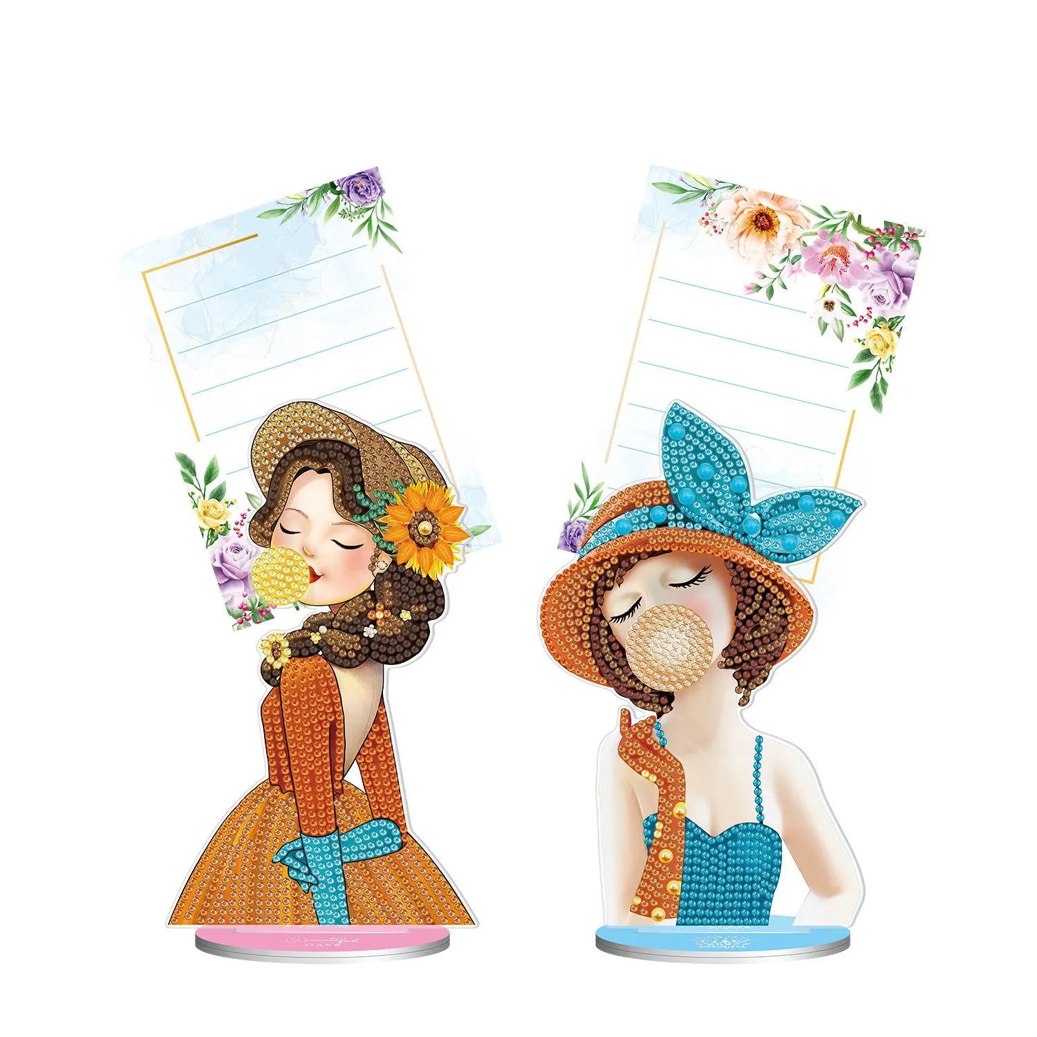 American handmade diamond painting note clip decorative desktop craft 19cm dimensions