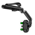 Black car rear seat sun visor holder with buckle installation for window shade mounting