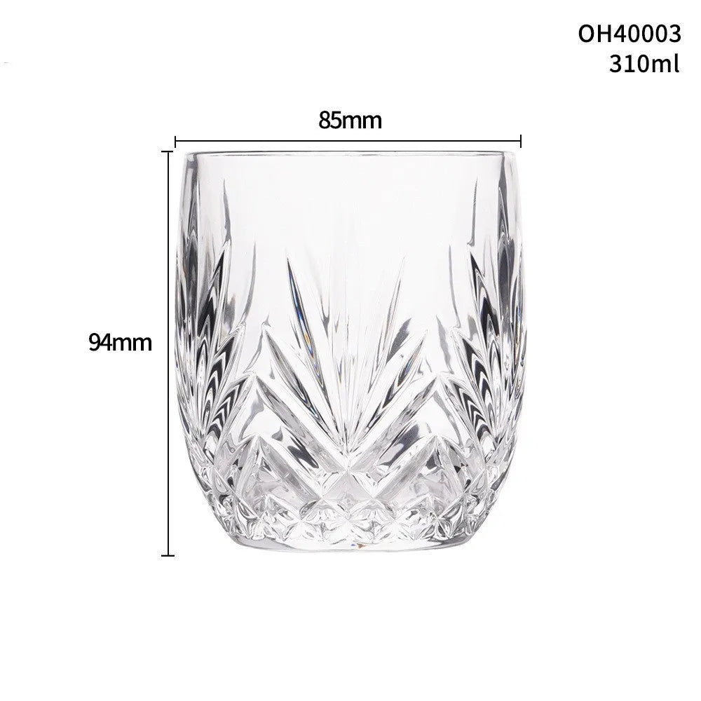 Thick bottom whiskey shot glass with 301-400ml capacity in multiple colour options