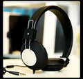 Wired head-mounted sports earphones with microphone in six colour options