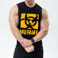 Loose fit polyester training waistcoat shirt for men's fitness workouts