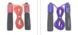 A 3-metre long skipping rope with foam handles, shown in one of 14 available colour options.