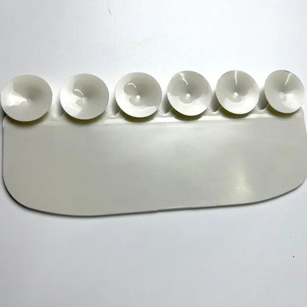 White PVC toilet training splash guard for children's potty training to prevent urine splashing