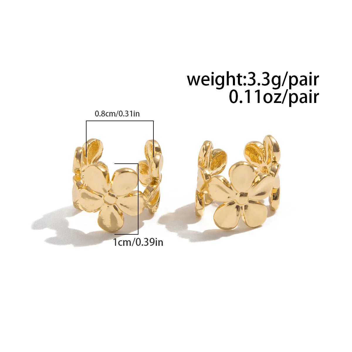 Gold electroplated starfish and scallop shell drop earrings for women