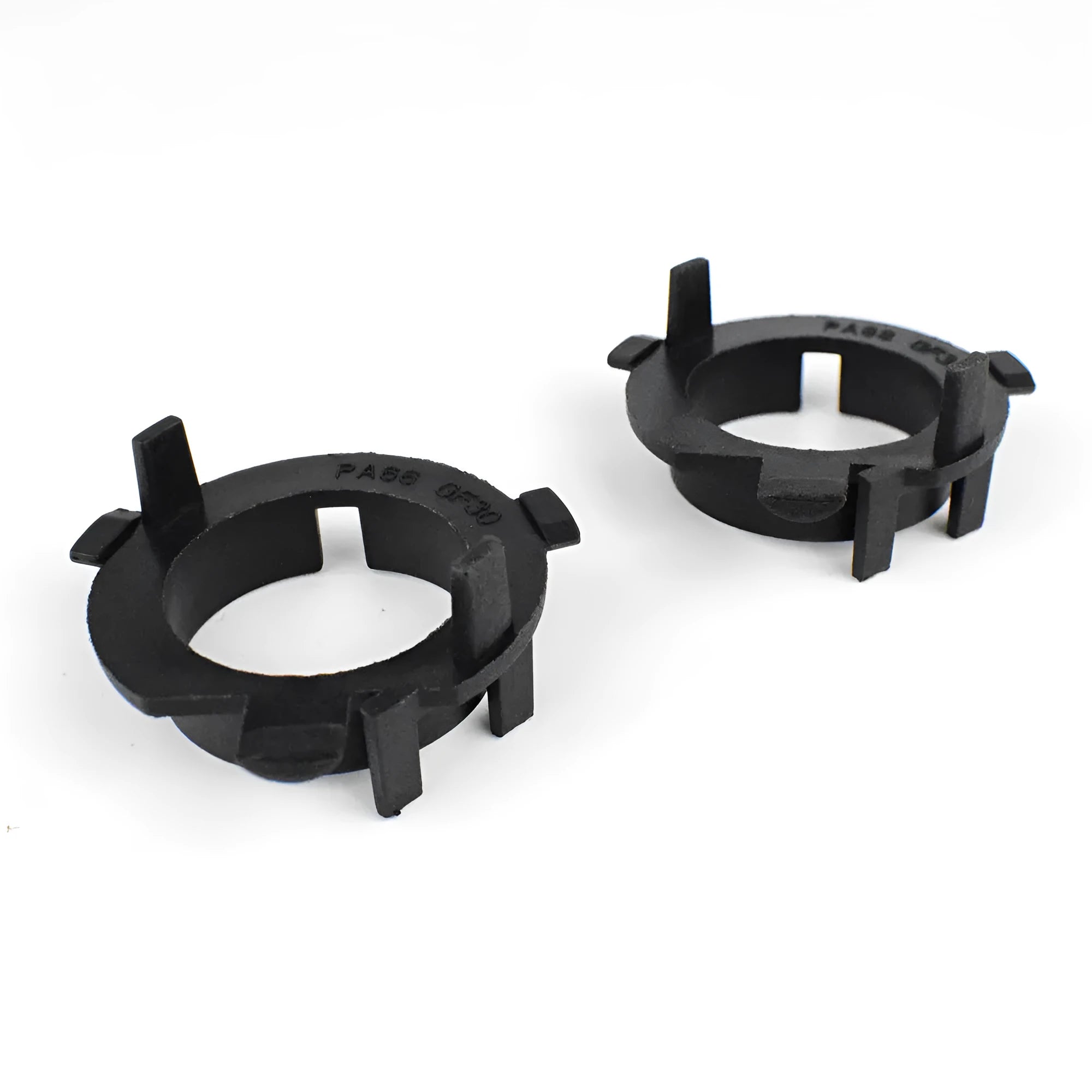 Black ABS plastic LED headlight card holder for car models including Gerui Qashqai and Kia Sportage.