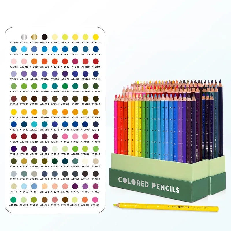 Boxed set of soft core colour pencils with basswood barrels, available in 72 or 126 colour options for art students