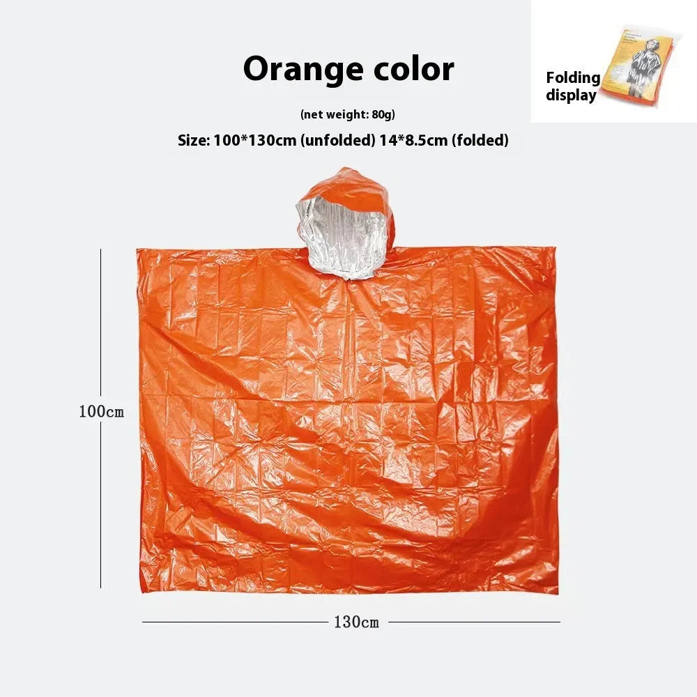 Marathon Wild cross-country raincoat in orange or army green measuring 100 x 130 cm