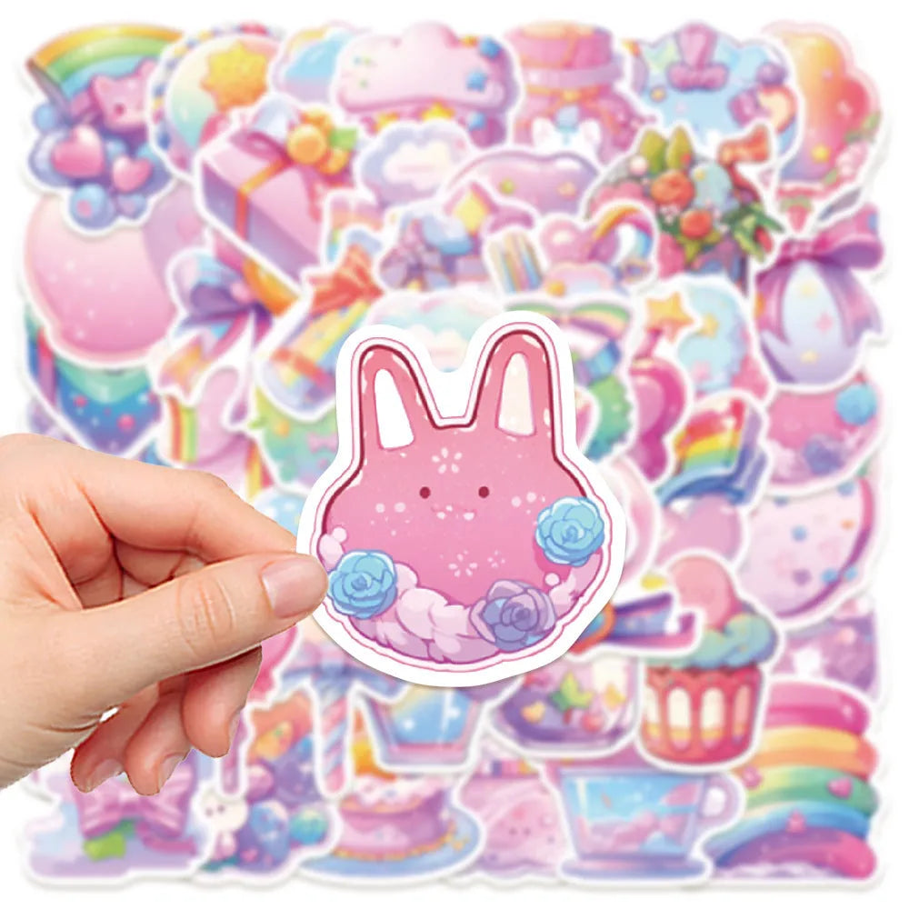 Fresh candy small objects waterproof decorative stickers measuring 4-7cm for journal and planner decoration