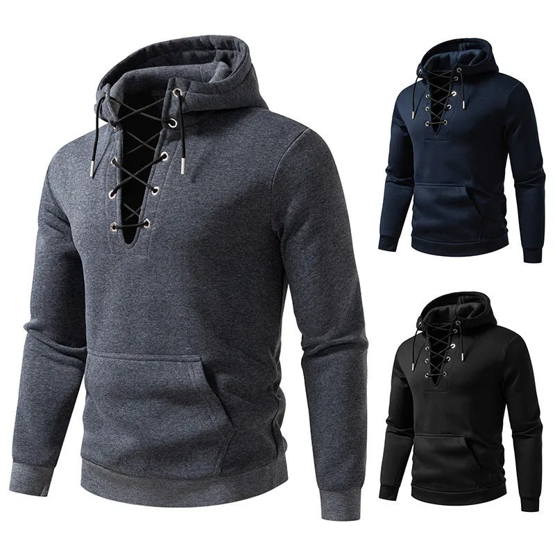 Men's Zipper Design Casual Hooded Drawstring Sweatshirt Polyester Fiber Pullover Slim Fit Hoodie in Black Dark Gray Navy Blue S M L XL 2XL for Daily Wear Large Size