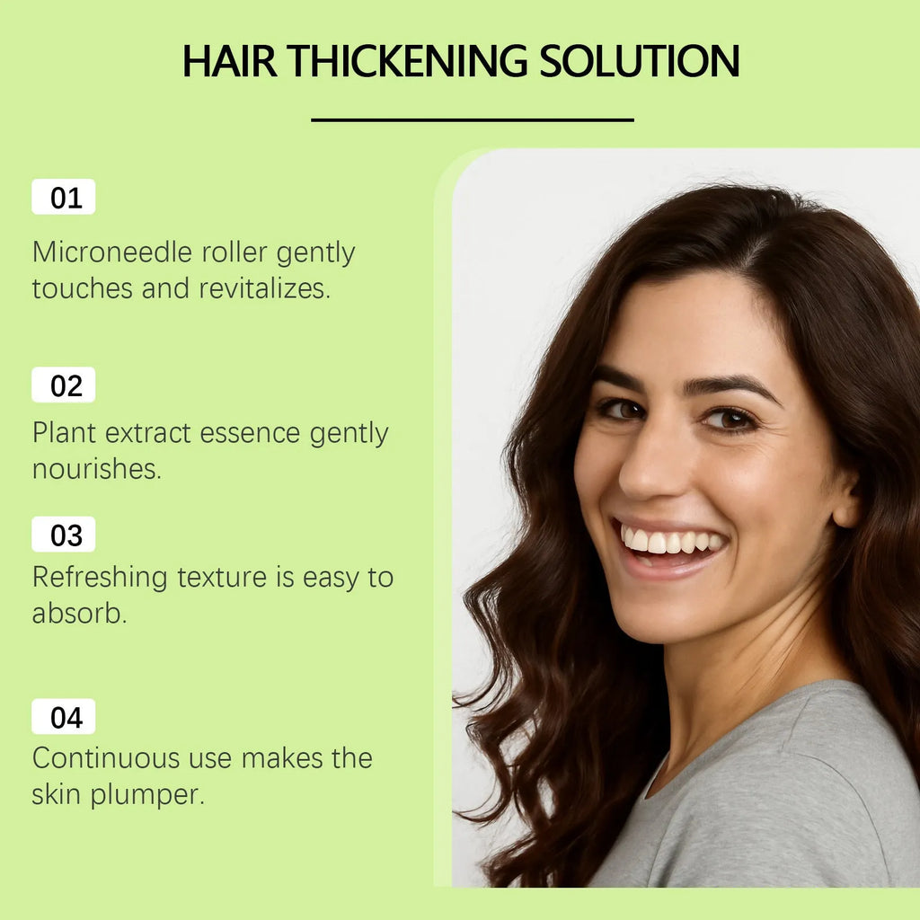 Hair Care Roller Nourishing And Caring Soft Hair Daily Care Solution Glass Bottle Essence 5ml Serum And Roller Set For Curly Hair Styling And Conditioning Treatment At Home