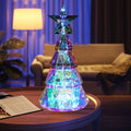 Colourful cartoon Christmas tree light decoration made from PET plastic, dimensions 14.5x4.8x20cm