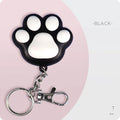 USB rechargeable infrared teaser toy for cats with keychain light function in black or pink