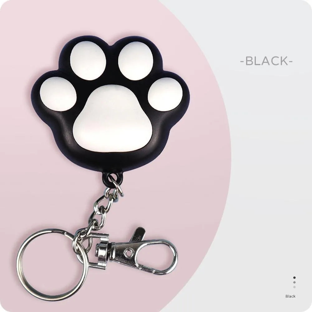 USB rechargeable infrared teaser toy for cats with keychain light function in black or pink