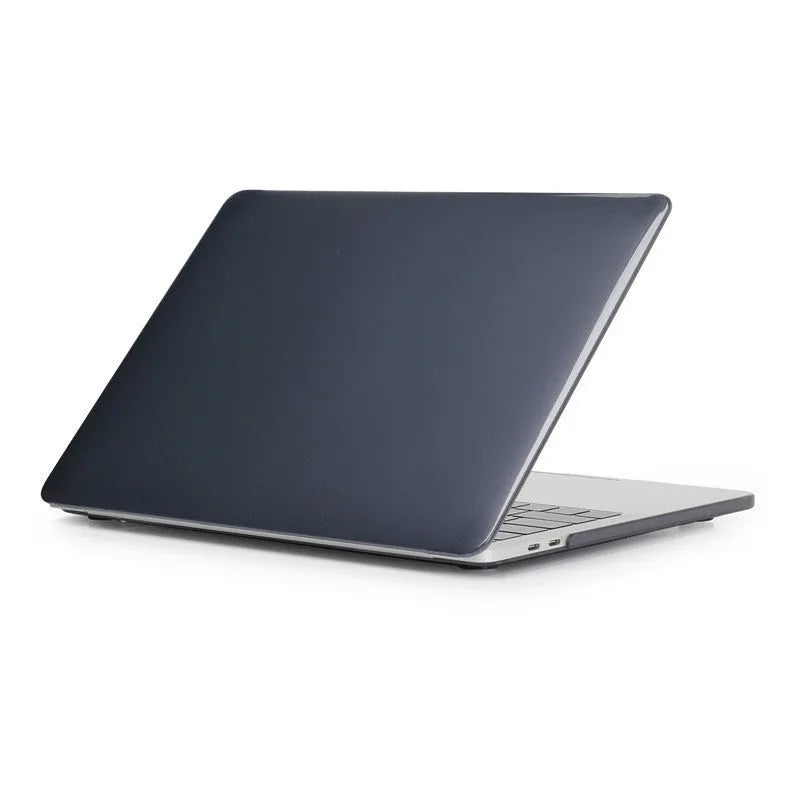 PC hard protective shell for MacBook Pro laptop in transparent and black colours
