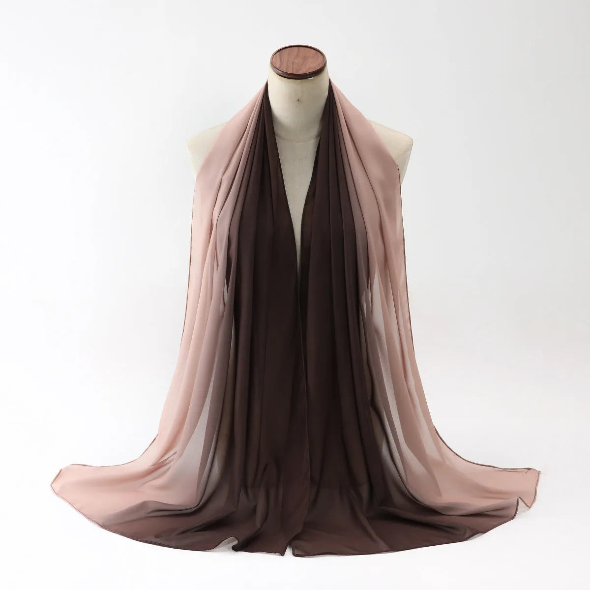 Women's lightweight chiffon summer scarf in ethnic Pu long style