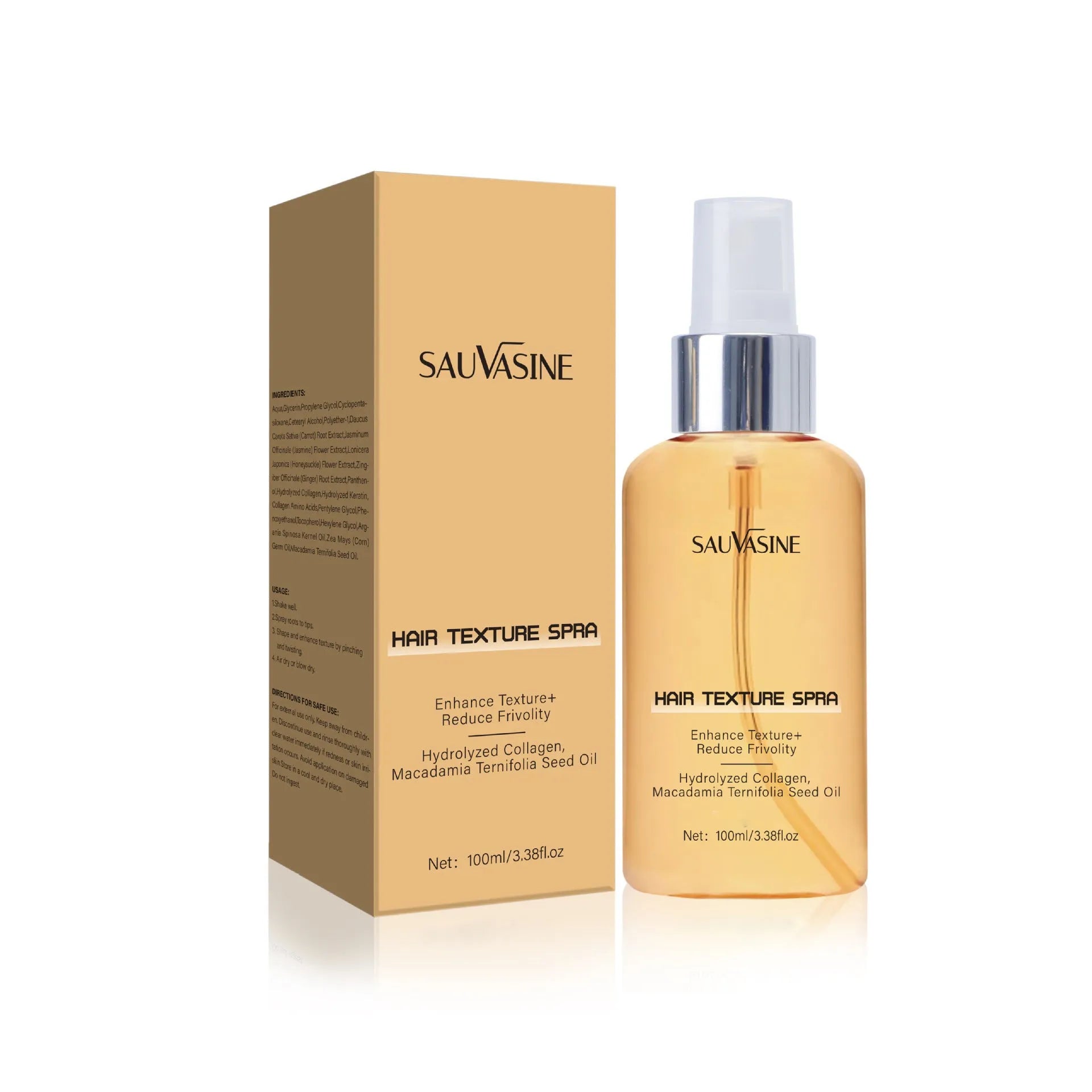 100ml bottle of Reduce Frizz Moisturizing Scalp Care Spray, SWX-248 variant, with spray pump.