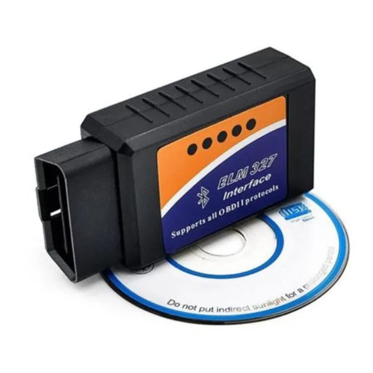 ELM327 Bluetooth OBD2 auto fault detector scanner with compact 45mm design