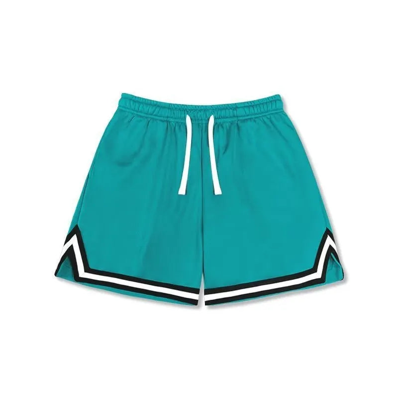 Men's loose sports summer shorts in medium elastic polyester fabric