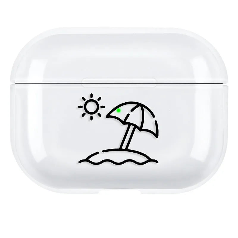 Simple solid colour PC protective shell case for AirPods Pro 3rd Generation charging case.