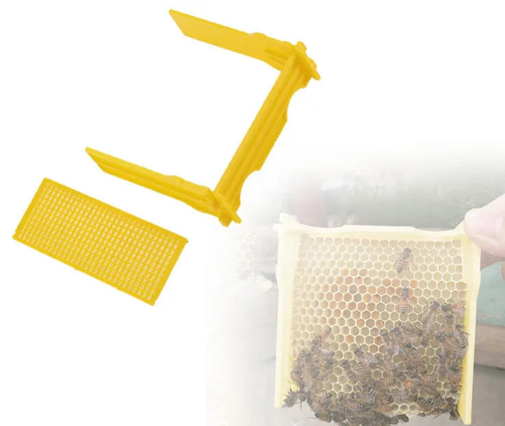 Three white EPS foam bee delivery boxes measuring 110x110x80mm for queen introduction and colony management