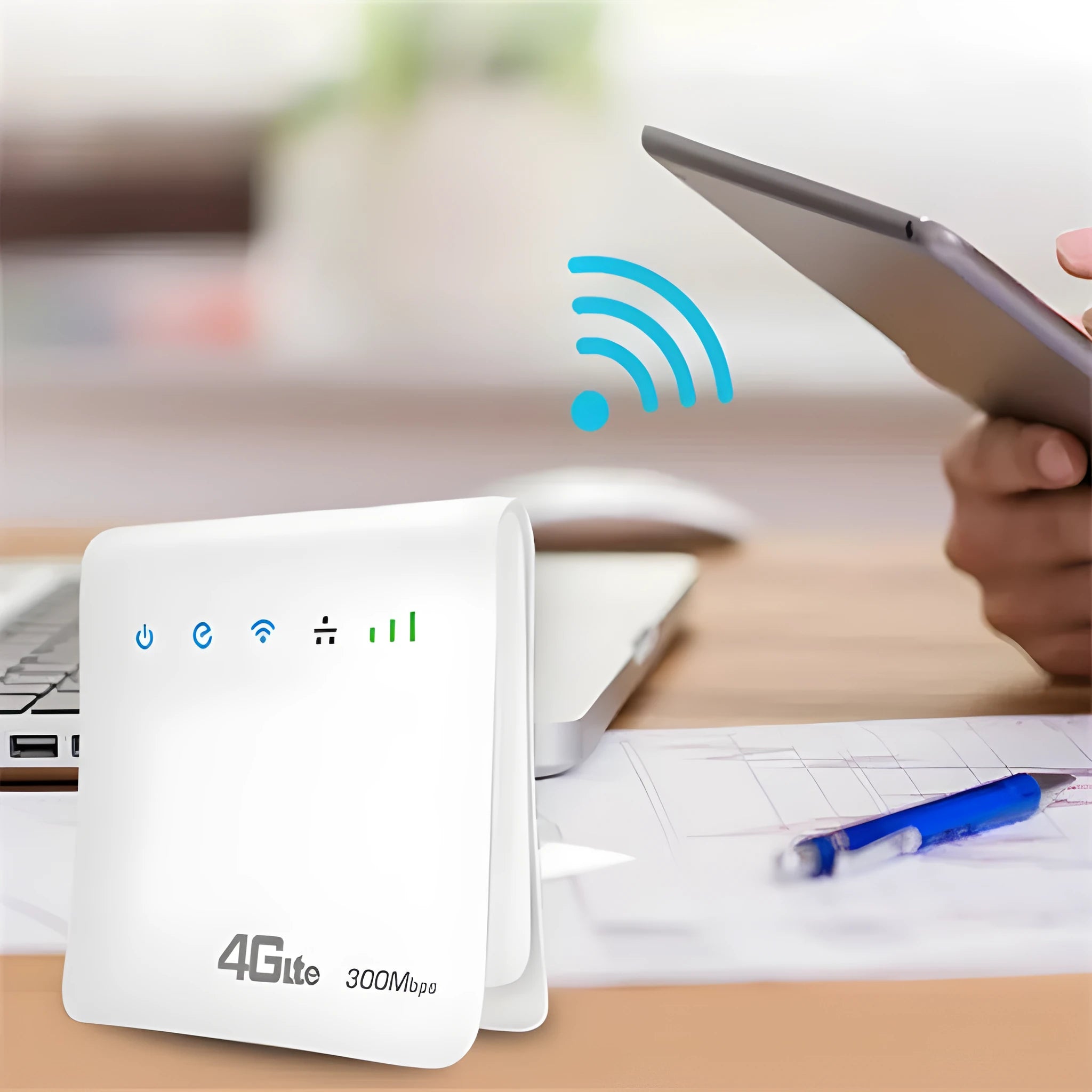 Wireless Router 300Mbps 4G LTE Firewall home routing 119x116x20mm