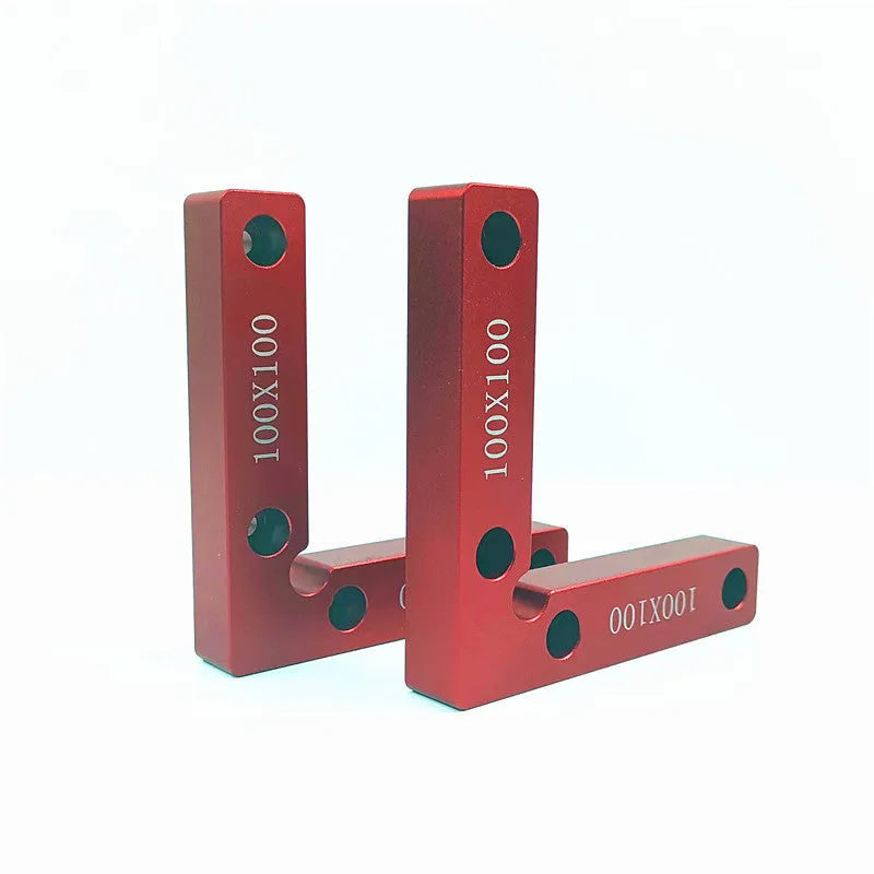 Aluminium alloy woodworking right angle positioning block for jigsaw fixturing