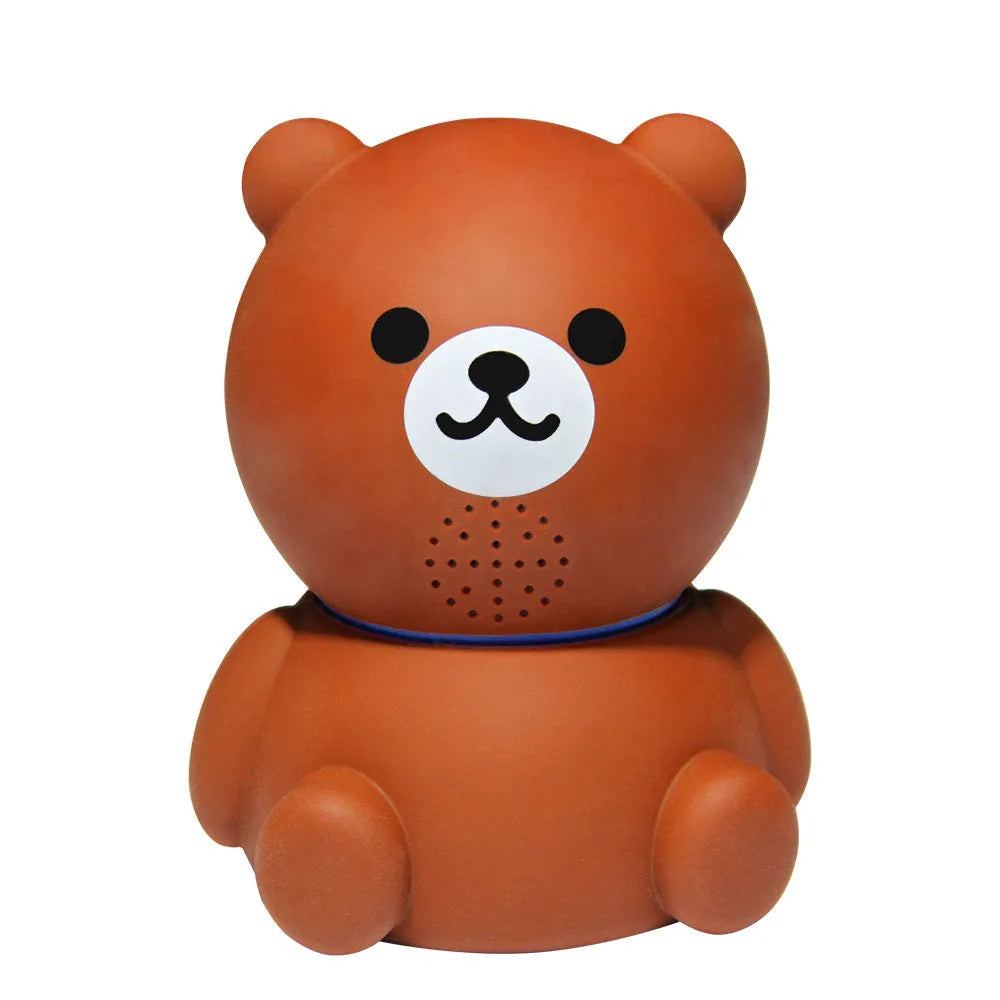 Bear brand white indoor WiFi security camera with infrared LEDs around the lens