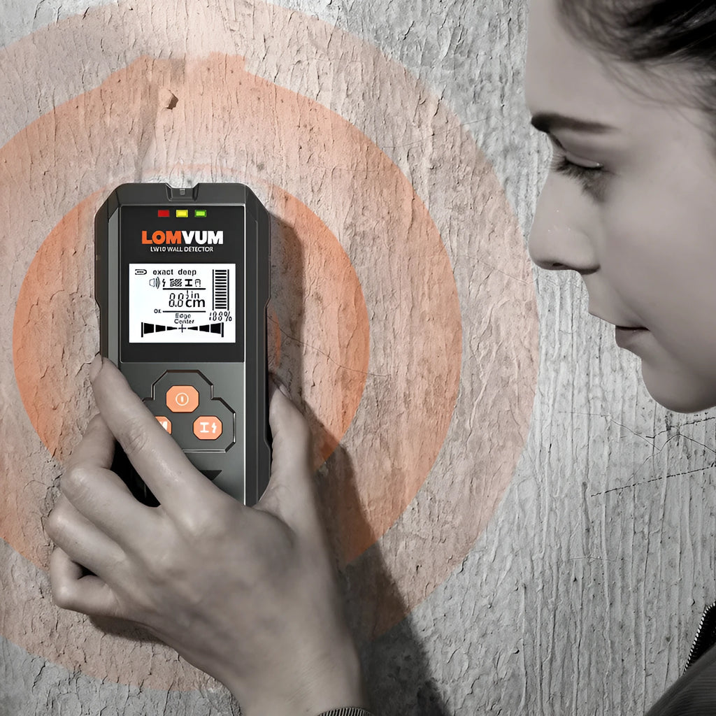 Multifunctional wall detector instrument for locating hidden metals, wires and wooden objects in walls