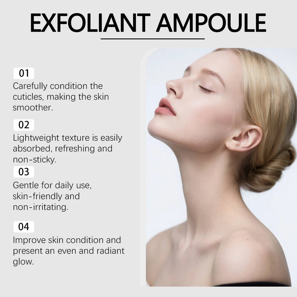 80ml bottle of exfoliating facial liquid with salicylic acid and hyaluronic acid.