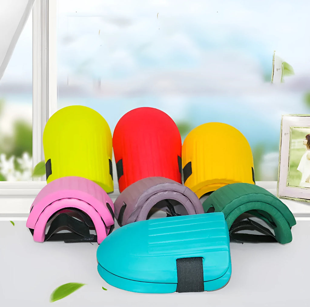 EVA knee pads for garden work in black, green, yellow colour options